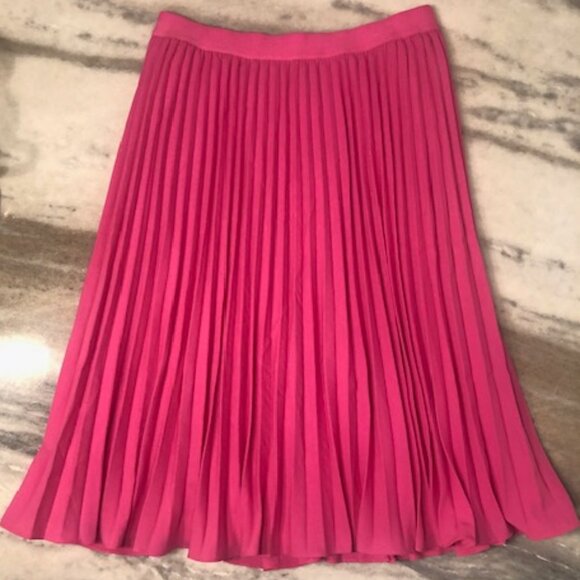 NWT Grace Karin Women Pink Pleated Chiffon Elastic Waist Skirt Lined Size 2XL - Picture 13 of 13